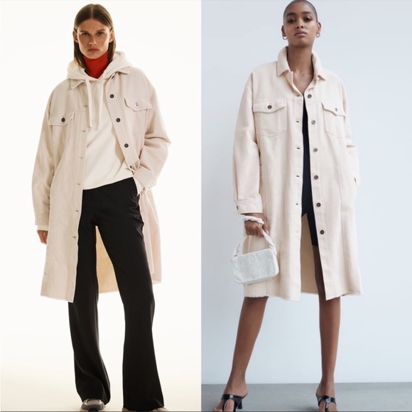 NWT Bloggers Favorite ZARA Corduroy Overshirt - Picture 10 of 16